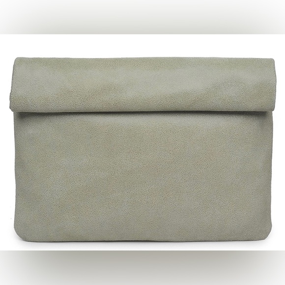 Moda Luxe Handbags - MODA LUXE | Gianna Leather Clutch, Sage Green color